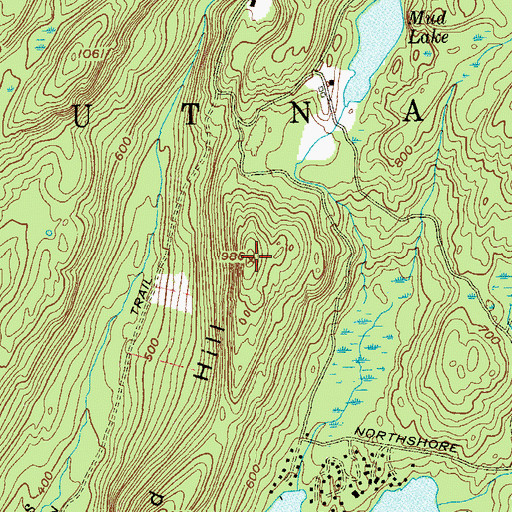 Topographic Map of Candlewood Hill, NY