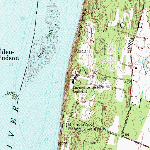 Topographic Map of Carmelite Sisters Convent, NY