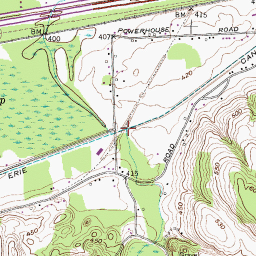 Topographic Map of Carpenters Brook, NY