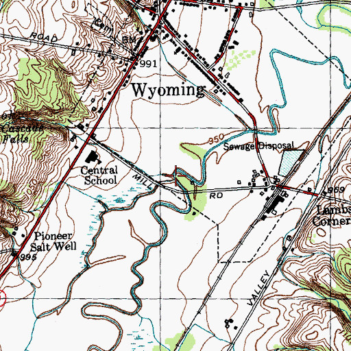 Topographic Map of Cascade Brook, NY