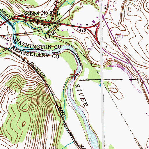 Topographic Map of Case Brook, NY