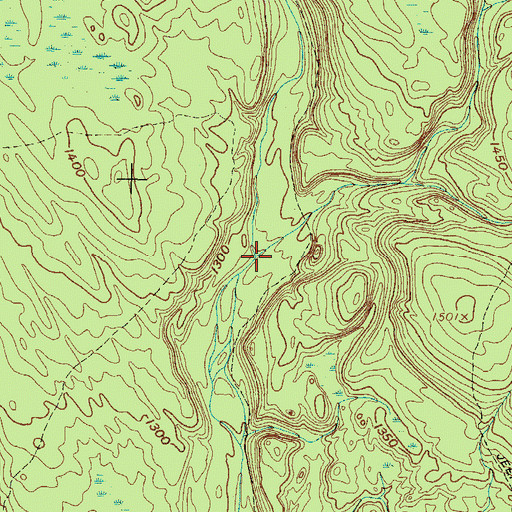 Topographic Map of Castor Brook, NY