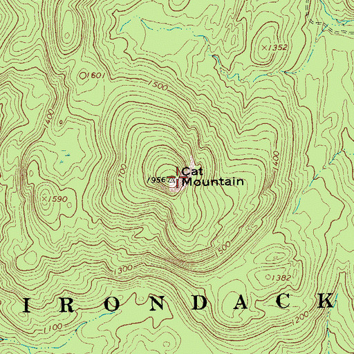 Topographic Map of Cat Mountain, NY