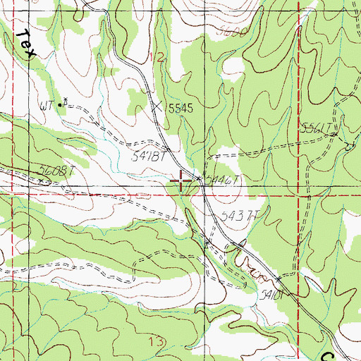 Topographic Map of Pine Gulch, AZ