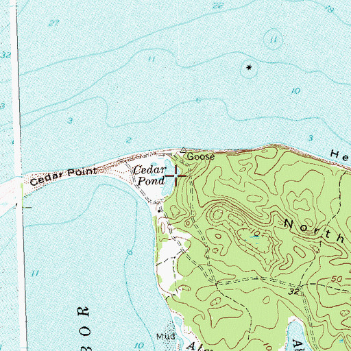 Topographic Map of Cedar Pond, NY