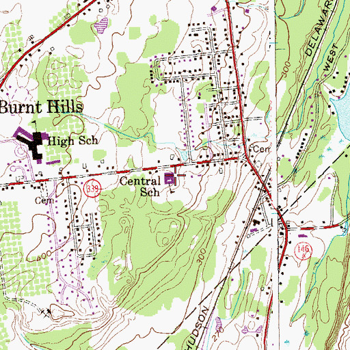 Topographic Map of Francis L Stevens Elementary School, NY