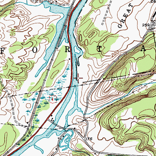 Topographic Map of Champlain Canal, NY