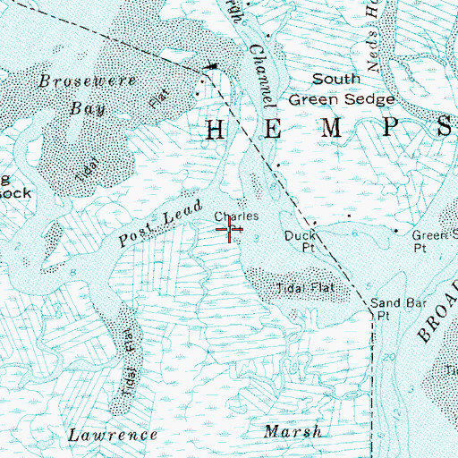 Topographic Map of Charles Point, NY
