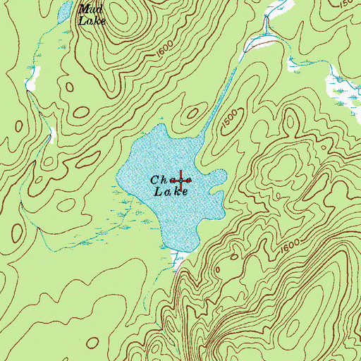 Topographic Map of Chase Lake, NY