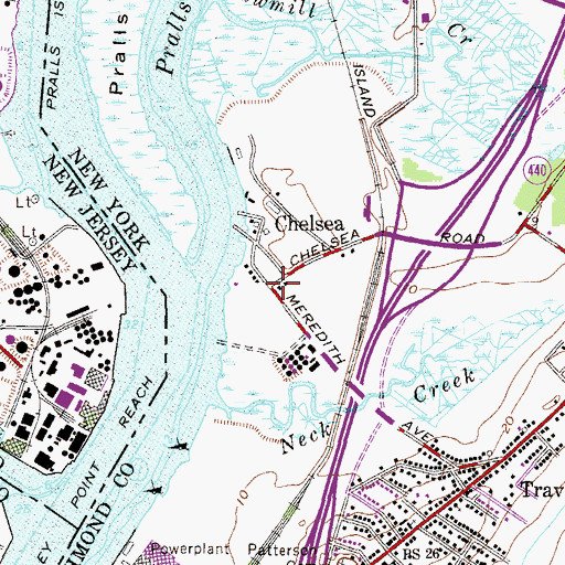 Topographic Map of Chelsea, NY