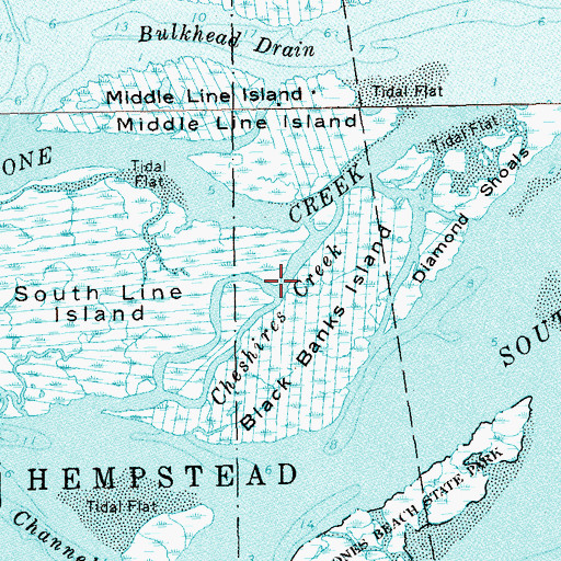 Topographic Map of Cheshires Creek, NY