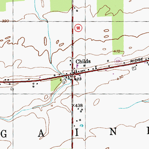 Topographic Map of Childs, NY
