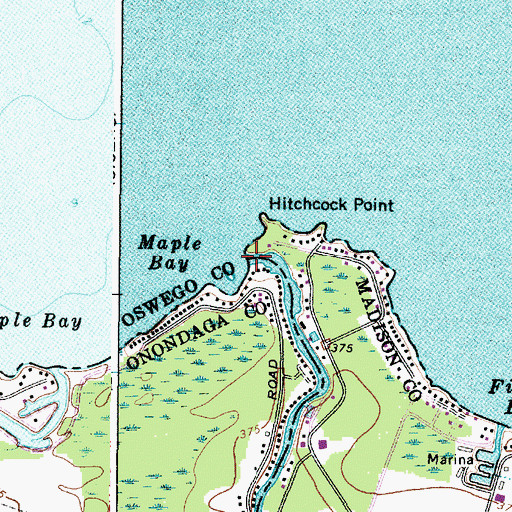 Topographic Map of Chittenango Creek, NY