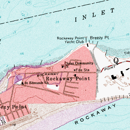 Topographic Map of Christ Community Church, NY