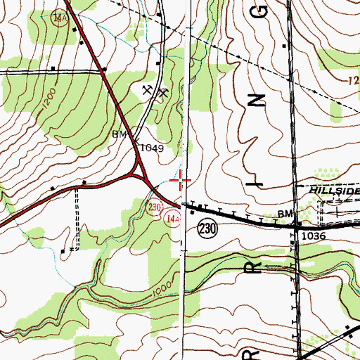 Topographic Map of Chub Hollow, NY