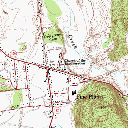 Topographic Map of Episcopal Church of Regeneration, NY