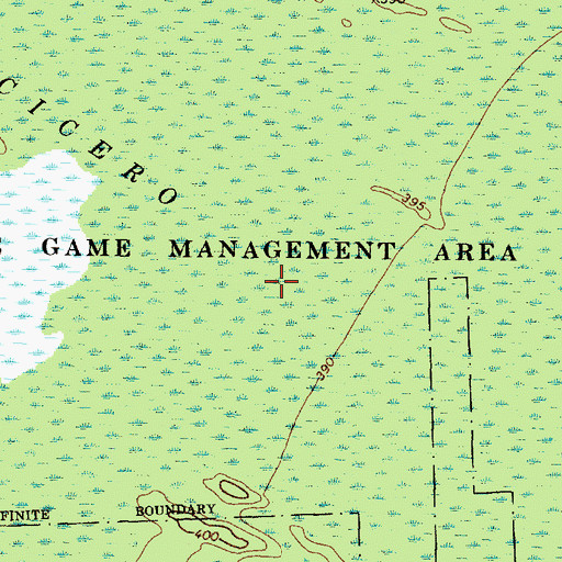 Topographic Map of Cicero Swamp State Wildlife Management Area, NY