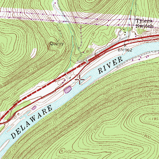 Topographic Map of City Brook, NY