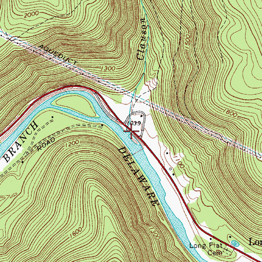 Topographic Map of Clauson Brook, NY