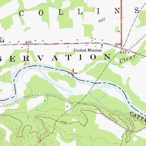 Topographic Map of Clear Creek, NY