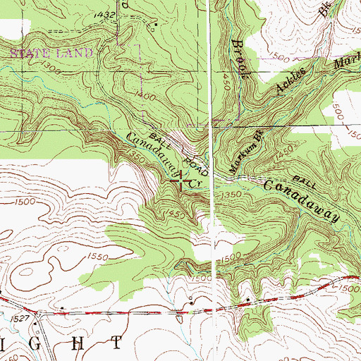 Topographic Map of Clinton Brook, NY