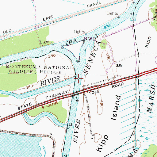 Topographic Map of Clyde River, NY