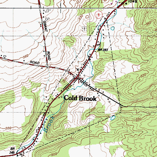 Topographic Map of Cold Brook, NY