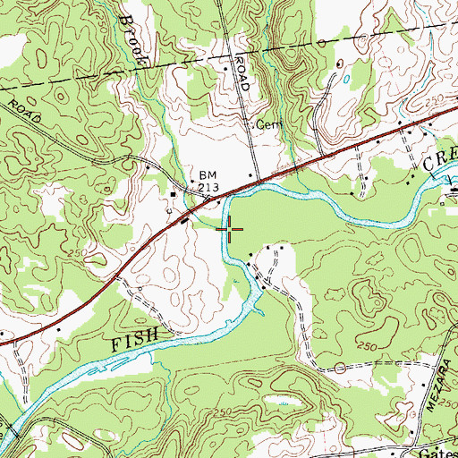 Topographic Map of Cold Brook, NY