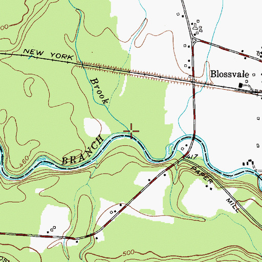 Topographic Map of Cold Brook, NY