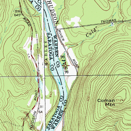 Topographic Map of Cold Brook, NY