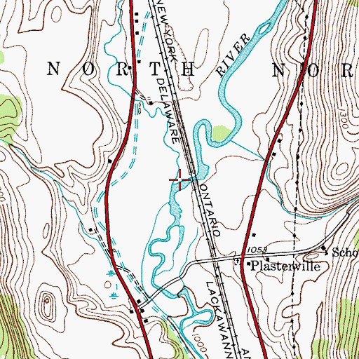 Topographic Map of Cold Brook, NY