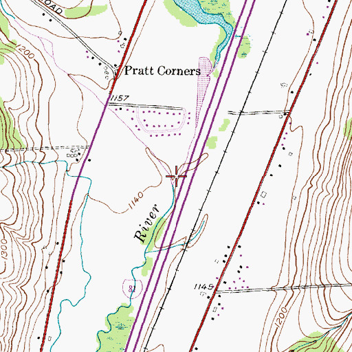 Topographic Map of Cold Brook, NY