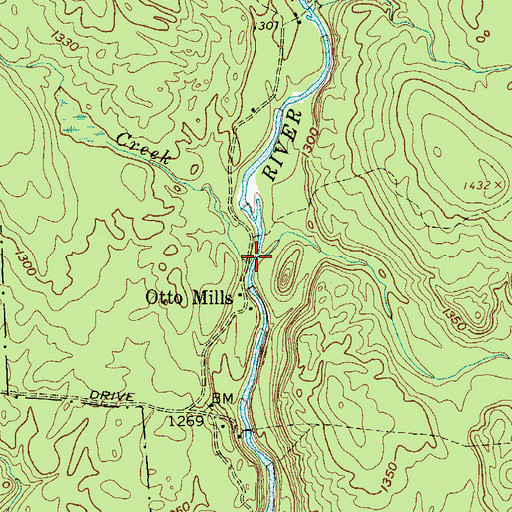 Topographic Map of Cold Brook, NY