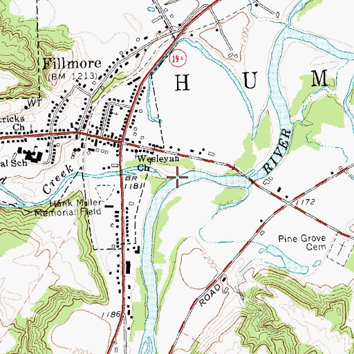 Topographic Map of Cold Creek, NY