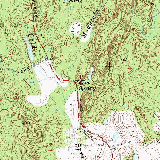 Topographic Map of Cold Spring, NY