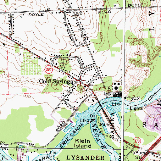 Topographic Map of Cold Springs, NY