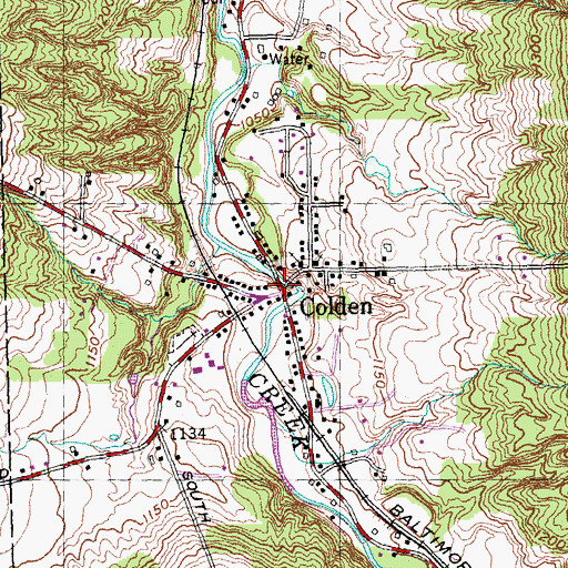 Topographic Map of Colden, NY
