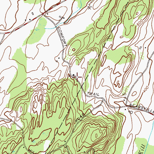 Topographic Map of Comfort Trail, NY