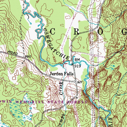 Topographic Map of Compo Creek, NY