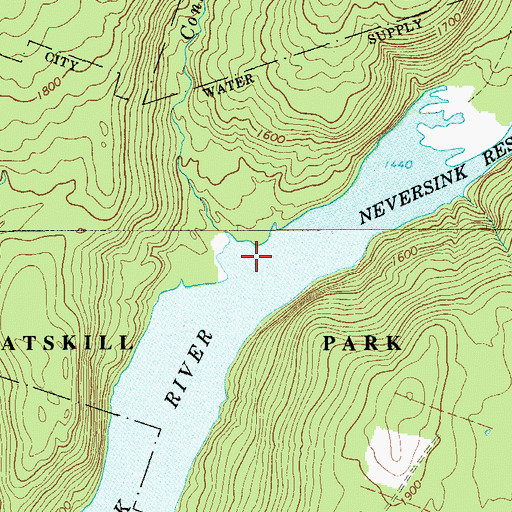 Topographic Map of Conklin Brook, NY