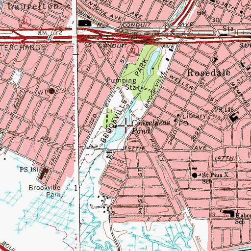 Topographic Map of Conselyeas Pond, NY