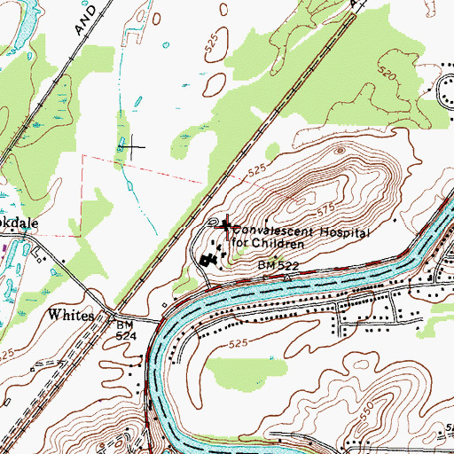 Topographic Map of Convalescent Hospital for Children, NY