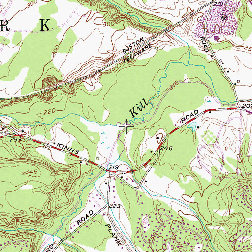 Topographic Map of Cooley Kill, NY