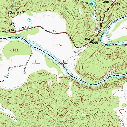 Topographic Map of Coon Brook, NY