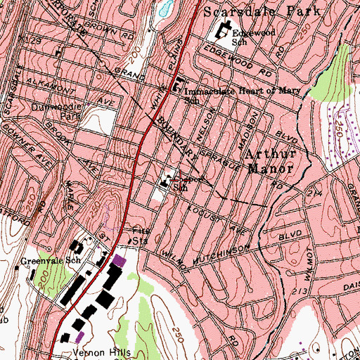 Topographic Map of Cooper School, NY