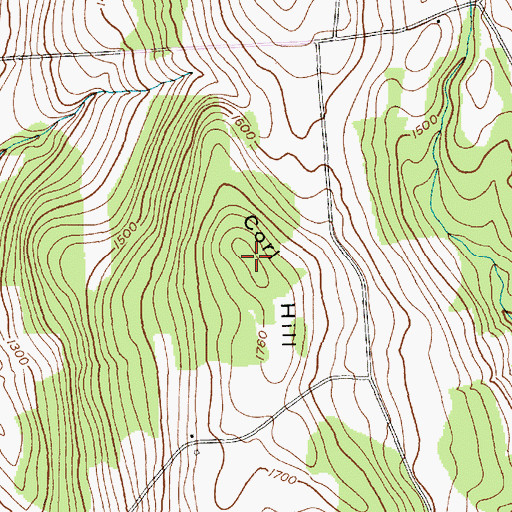 Topographic Map of Corl Hill, NY