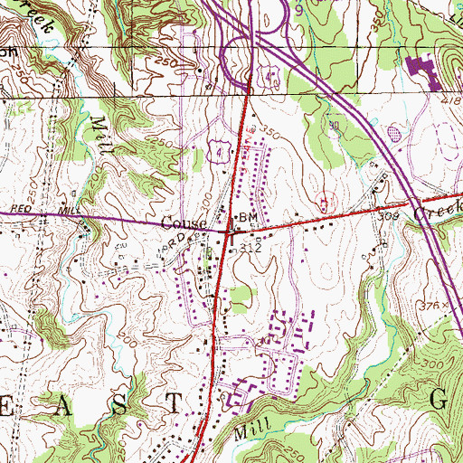 Topographic Map of Couse, NY