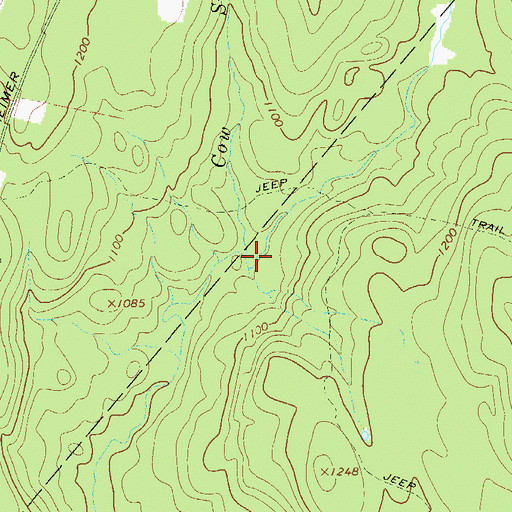 Topographic Map of Cow Swale Brook, NY