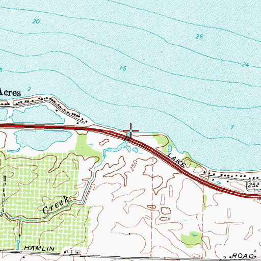 Topographic Map of Cowsucker Creek, NY