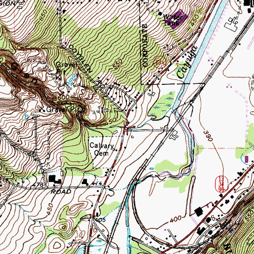 Topographic Map of Coy Glen, NY